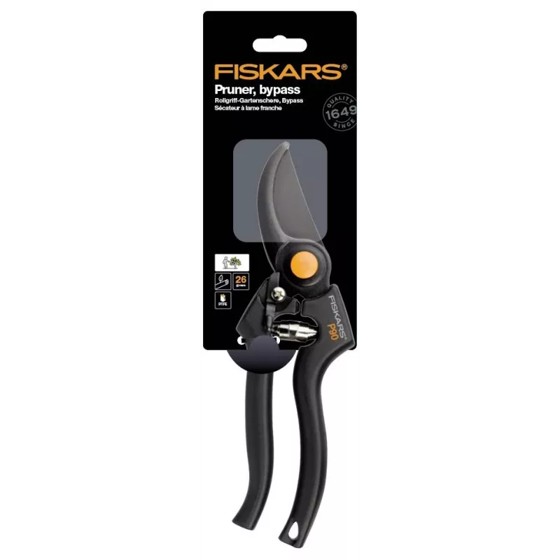 Tijera de podar Fiskars 111960 bypass negra