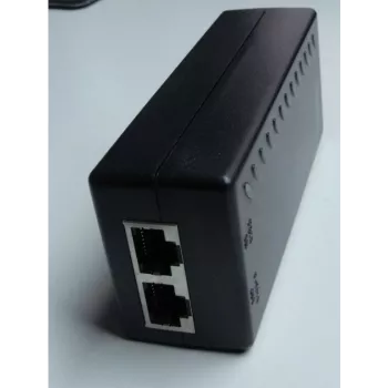 WANTEC 5561, Ethernet rápido, 10,100 Mbit/s, 802.3af, Negro, Cortocircuito, 48 V