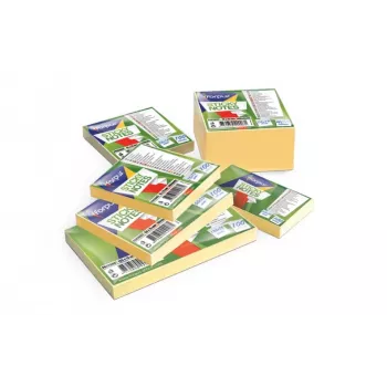 Notas adhesivas Forpus, 75x75 mm, amarillo, cubo (1x400) 0717-116