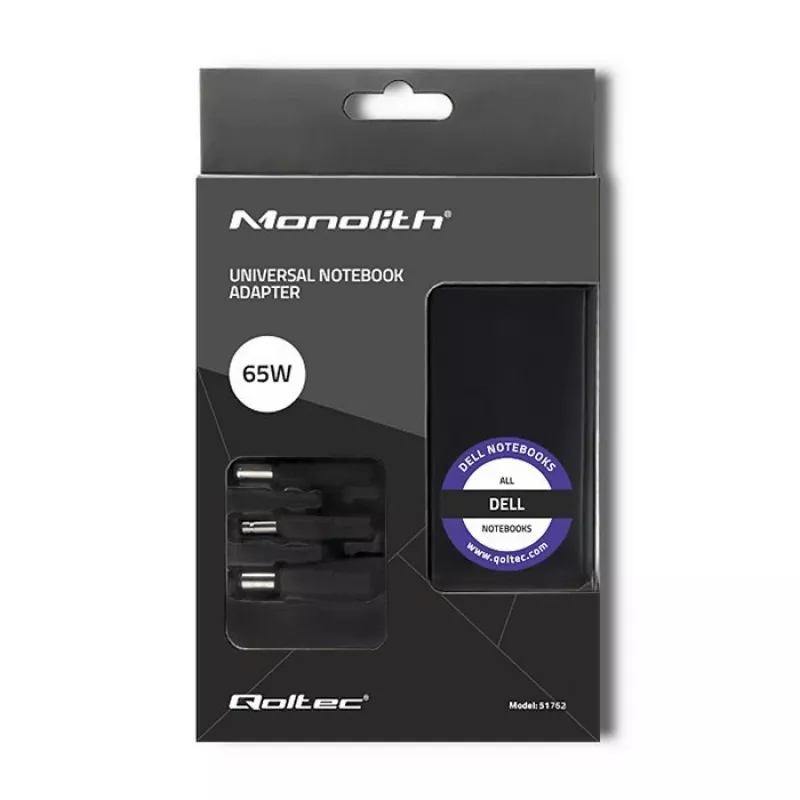 Fuente de alimentación inversor Qoltec 51762 65W negro
