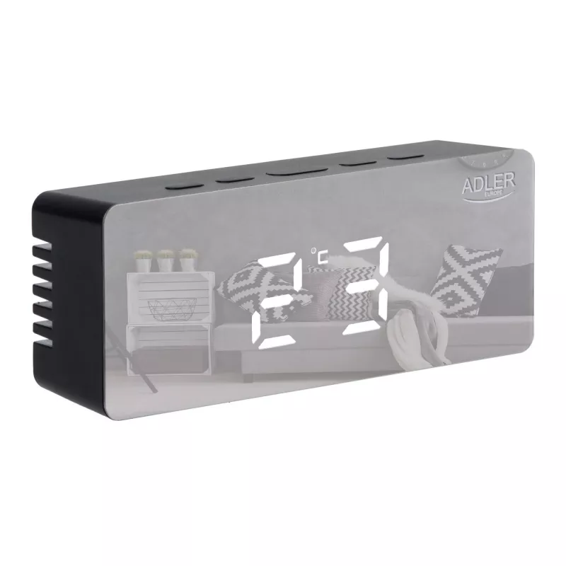 Adler | Despertador | AD 1189B | Función de alarma | Negro