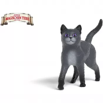 Figura de juego Schleich Karajan el gato de la serie La escuela de los animales mágicos, figura de colección