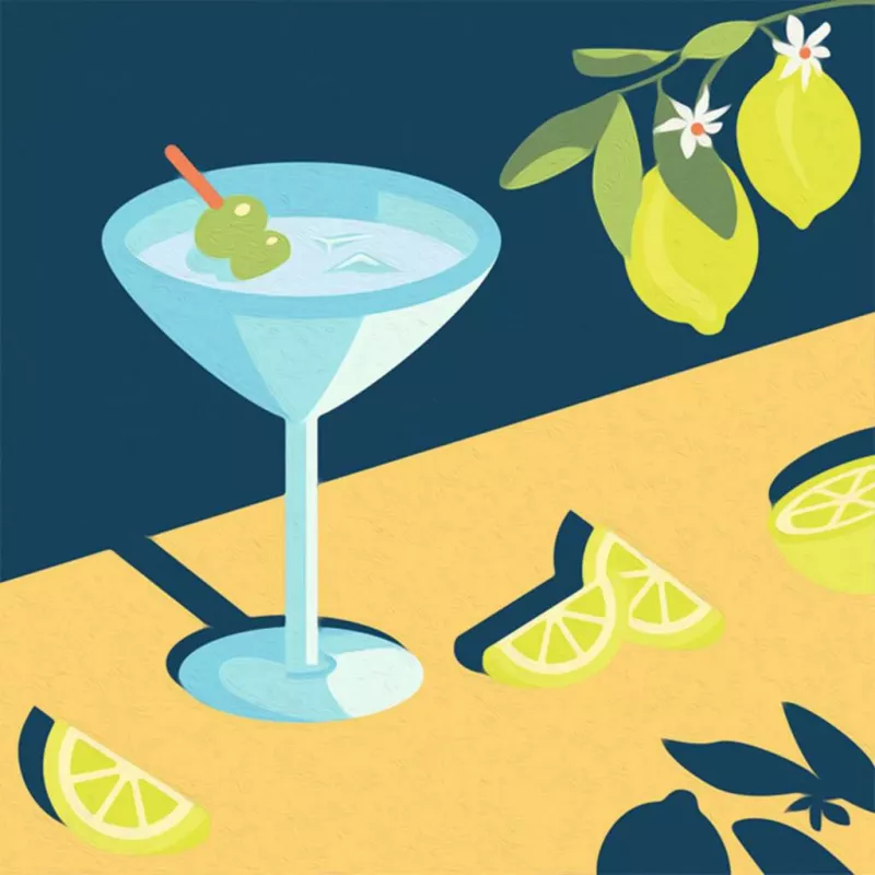 Set de pintura Ravensburger CreArt Mocktail Lemon – set de pintar por números
