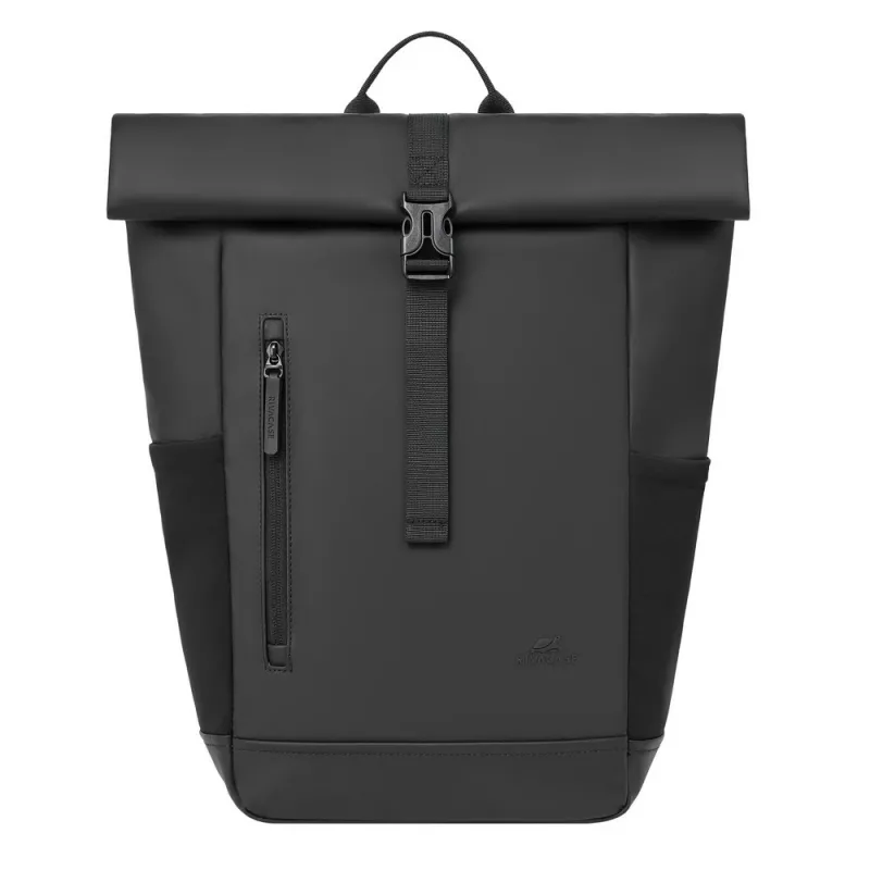 Mochila Rivacase 7826 Eden 14 ECO negra Rolltop para portátiles de 14