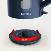 Hervidor eléctrico Tefal KO2M0410 — 1,7 L, 2400 W, azul, indicador de nivel de agua, filtro antical
