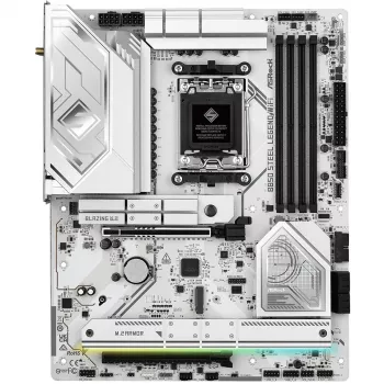 Placa base ASROCK B850 Steel Legend WiFi ATX — AMD B850, socket AM5, DDR5, 4x DIMM, 4x M.2, Wi-Fi 7, 2.5Gb LAN