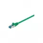 Cable de red Goobay CAT 6a, S/FTP (PiMF), verde, 3 m - LSZH libre de halógenos, cobre (93783)