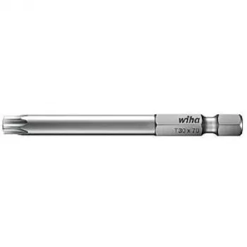 Punta de destornillador Torx T30 Wiha 33926, acero cromo-vanadio templado, E 6.3, 1 unidad