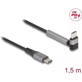 Cable USB DeLOCK 81172 1,5 m USB-C negro gris USB 2.0