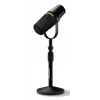 Shure MV7+-K-BNDL - micrófono para locución/canto con conexión XLR/USB-C, negro + soporte de mesa GATOR