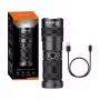 Linterna Superfire GT60, 2600 lm, linterna de mano recargable por USB-C