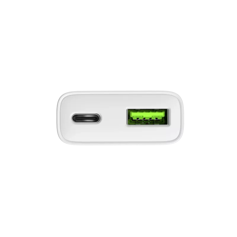 Fuente de alimentación NATEC Ribera NUC-2376 — 1× USB-A, 1× USB-C, salida 3 A