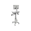 Carro multimedia Ergotron CareFit Slim 2.0 Gris Blanco Aluminio Plástico Acero