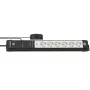Regleta de alimentación Brennenstuhl Premium-Line 3m 6 tomas de corriente para interiores negro gris
