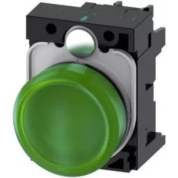 Piloto de señalización plano Siemens verde 24 V/AC, 24 V/DC SIRIUS ACT 3SU1102-6AA40-1AA0 1 ud. (3SU1102-6AA40-1AA0)