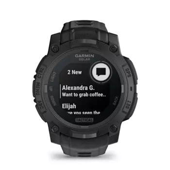 Smartwatch GARMIN Instinct 3 45mm Solar Tactical Edition negro — 45 mm, función de carga solar, GPS, medidor de frecuencia cardíaca