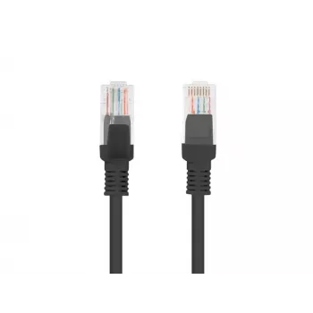 Cable de red fijo UTP Cat.6 Lanberg Negro (Longitud: 0,25 m)