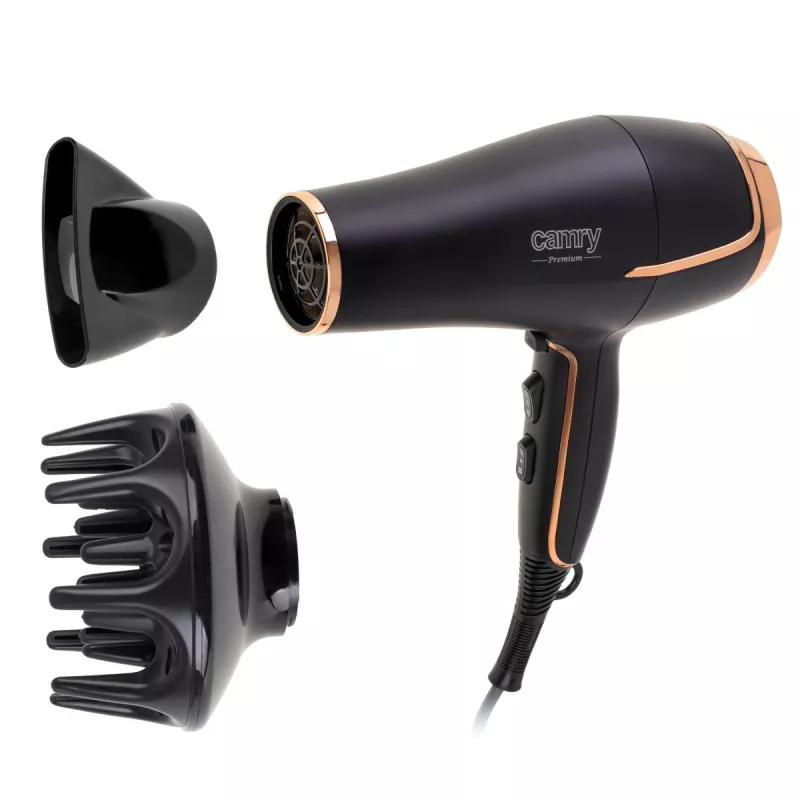 Secador de pelo Camry CR 2255 negro, dorado 2000 W