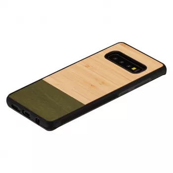 Funda para smartphone man and wood para Galaxy S10 — Bamboo Forest negra