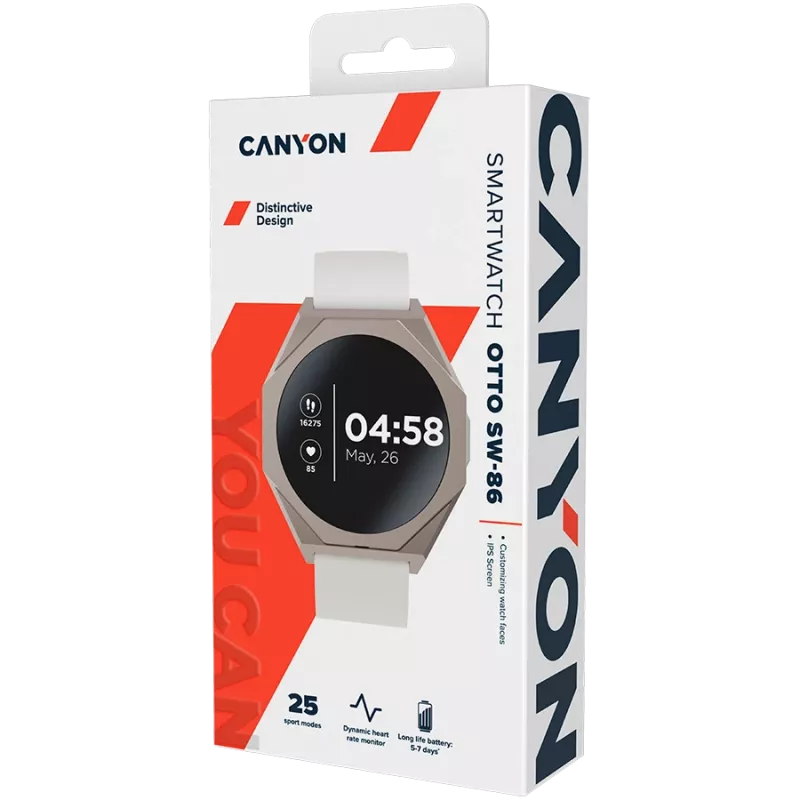 Canyon Otto SW-86 smartwatch, blanco (CNS-SW86SS)