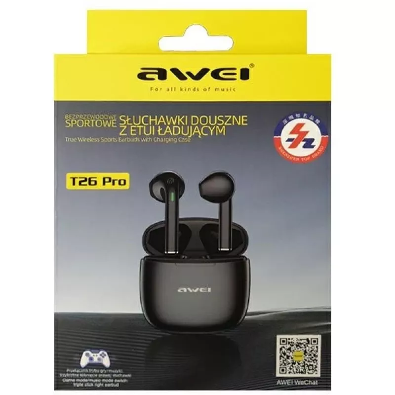 Auriculares inalámbricos Awei T26 Pro negros
