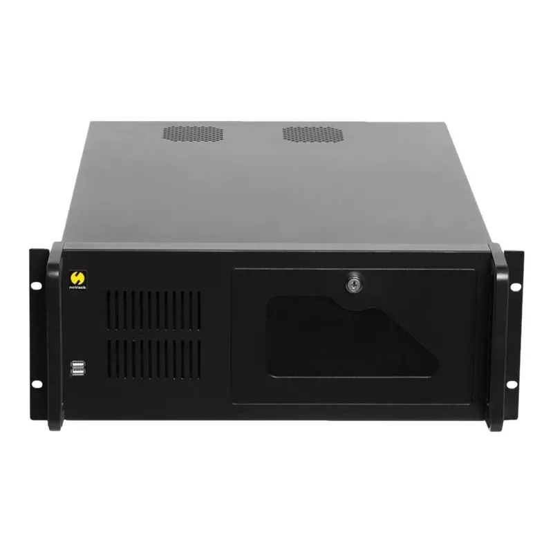 Netrack NP5104 Caja de servidor rack 4U de 19 pulgadas, microATX/ATX/eATX, 530 mm de profundidad