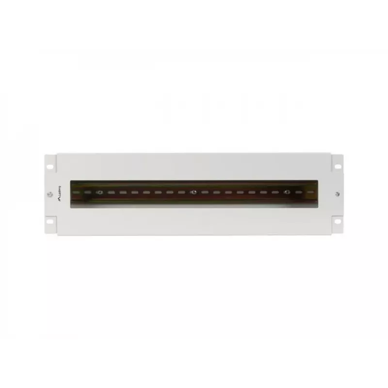 Lanberg AK-VDP103-S panel de distribución de tensión de 19 pulgadas 3U con carril DIN TS-35, gris