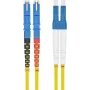 Latiguillo de fibra óptica helos E2000 1 m, 9/125 µm OS2, amarillo