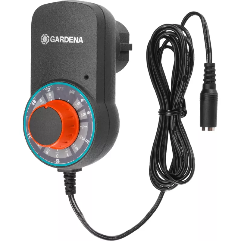 city gardening riego totalmente automático para macetas de balcón 1407-20, control de riego gris/negro, 43 piezas