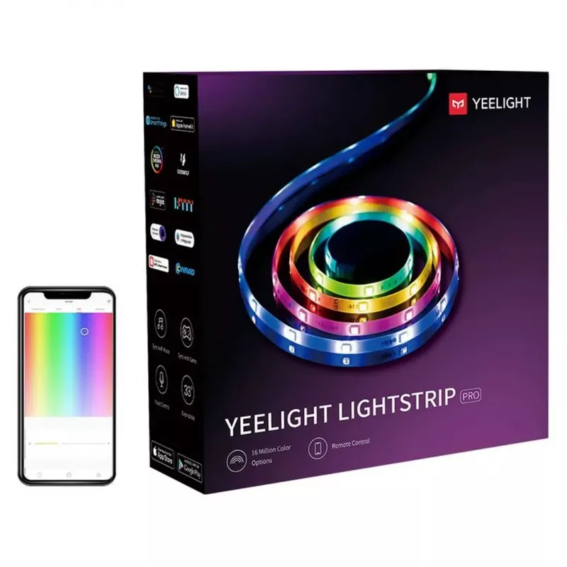 Yeelight LED Lightstrip Pro YLDD005 tira LED inteligente de 2 m, Wi-Fi, Bluetooth, 16 millones de colores