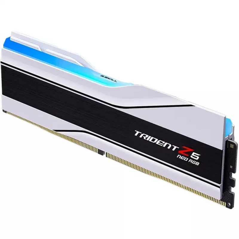 DIMM 32 GB DDR5-6400 (2x 16 GB) Dual-Kit, memoria blanca, F5-6400J3039G16GX2-TZ5NRW, Trident Z5 Neo RGB, AMD EXPO