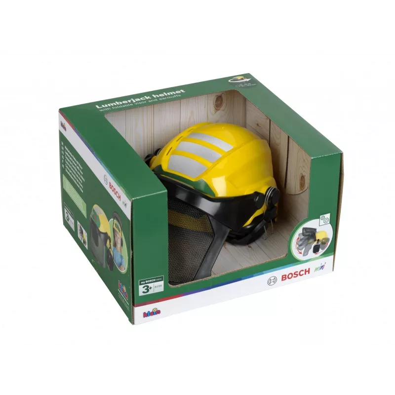 Casco de leñador KLEIN con visera modelo 8199 — casco de protección de juego de rol para niños
