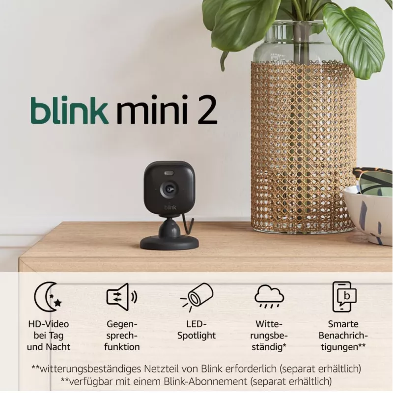 Cámara de vigilancia IP Amazon Blink Mini 2 1080p