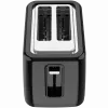 Tostadora eléctrica, negra, 220-240V, 50-60Hz, 780-930W, 2 ranuras, 3 modos, 7 niveles de tostado