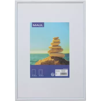 MAUL 1935402 - marco de fotos individual - placas de MDF - plástico - policarbonato (PC) - blanco - sobremesa - 21 x 30 cm - rectangular
