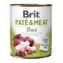 BRIT Paté & Meat con pato - Comida húmeda para perros - 800g