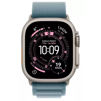 Smartwatch Apple Watch Ultra 3 GPS + Cellular 49 mm Caja Natural Titanium con Light Blue Alpine Loop (Pequeña)