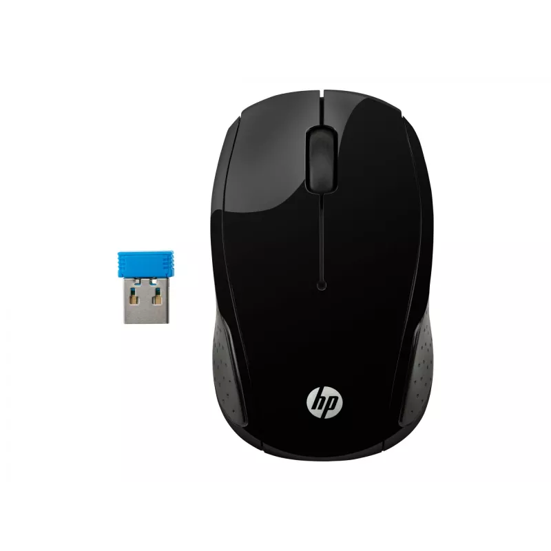 Ratón HP Wireless Mouse 200, ambidiestro, óptico, RF Wireless, 1000 DPI, negro