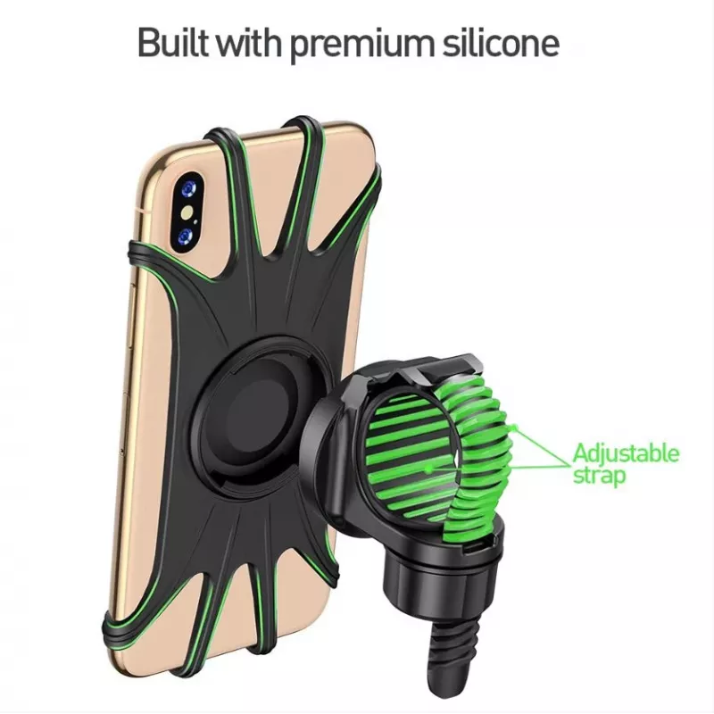 Soporte para móvil de bicicleta Tellur BPH100 negro – soporte de manillar para smartphones, ajustable