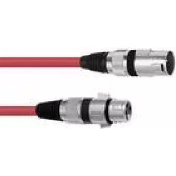 Cable de audio Omnitronic 30220899 1 m XLR 3 polos rojo
