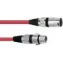 Cable de audio Omnitronic 30220899 1 m XLR 3 polos rojo