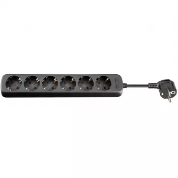 Alargador eléctrico Goobay 38839 5m 6 tomas schuko para interior/exterior negro