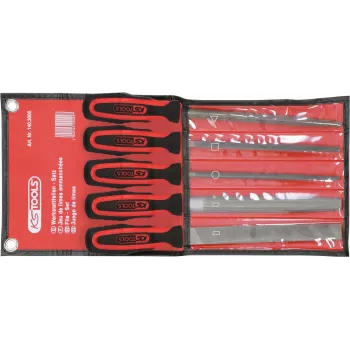 Juego de limas ks tools 5 piezas modelo 140.3000 — juego de limas para metal, varias formas y tamaños