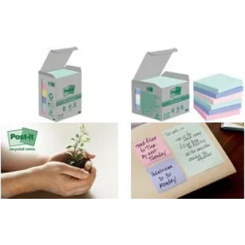 3M 7100259445 Notas rectangulares azul, verde, rosa, amarillo 100 hojas autoadhesivas