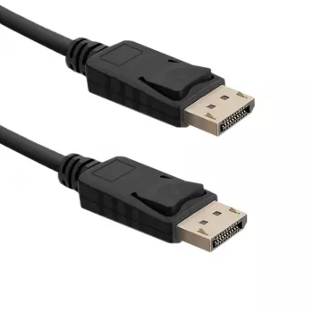 Cable conector macho DisplayPort / conector macho DisplayPort Qoltec 50587 2 m negro