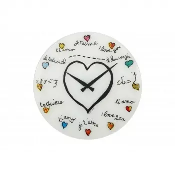 Reloj NeXtime 8030 Loving You, Ø43 cm, pared, blanco/multicolor