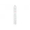 Extensión de alimentación LogiLink LPS271 1.5m 6 Tomas de CA Interior Blanco