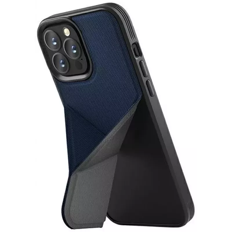 UNIQ Transforma funda para iPhone 14 Pro Max 6,7, MagClick Charging, azul eléctrico