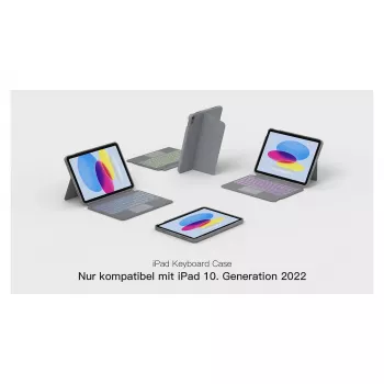 inateck teclado iPad 11 iPad 10. Gen. Kom. QWERTZ gris