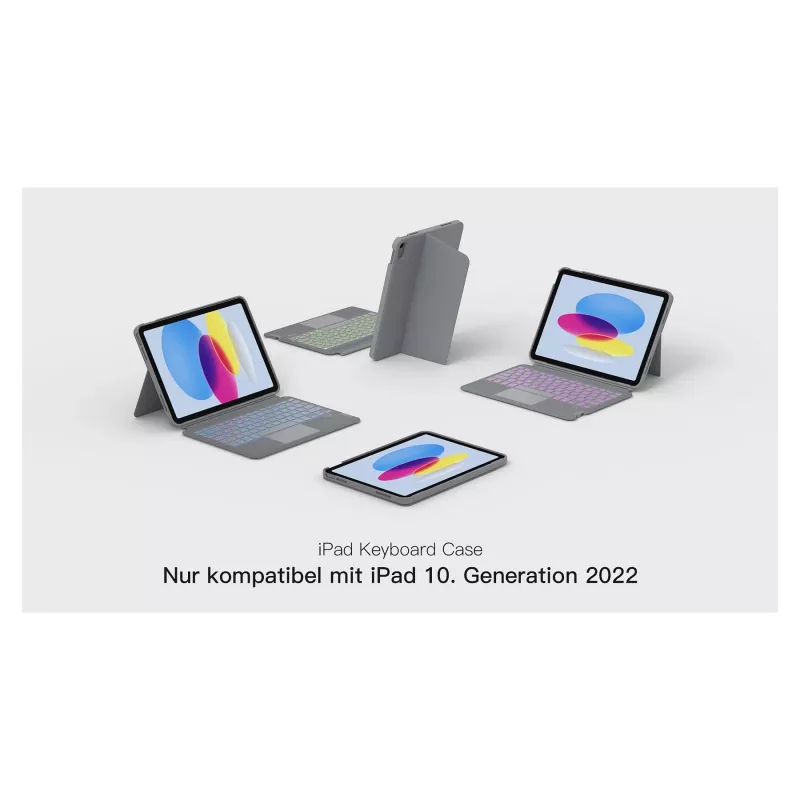 inateck teclado iPad 11 iPad 10. Gen. Kom. QWERTZ gris